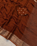 Beautiful Pure Viscose Chinnon Saree