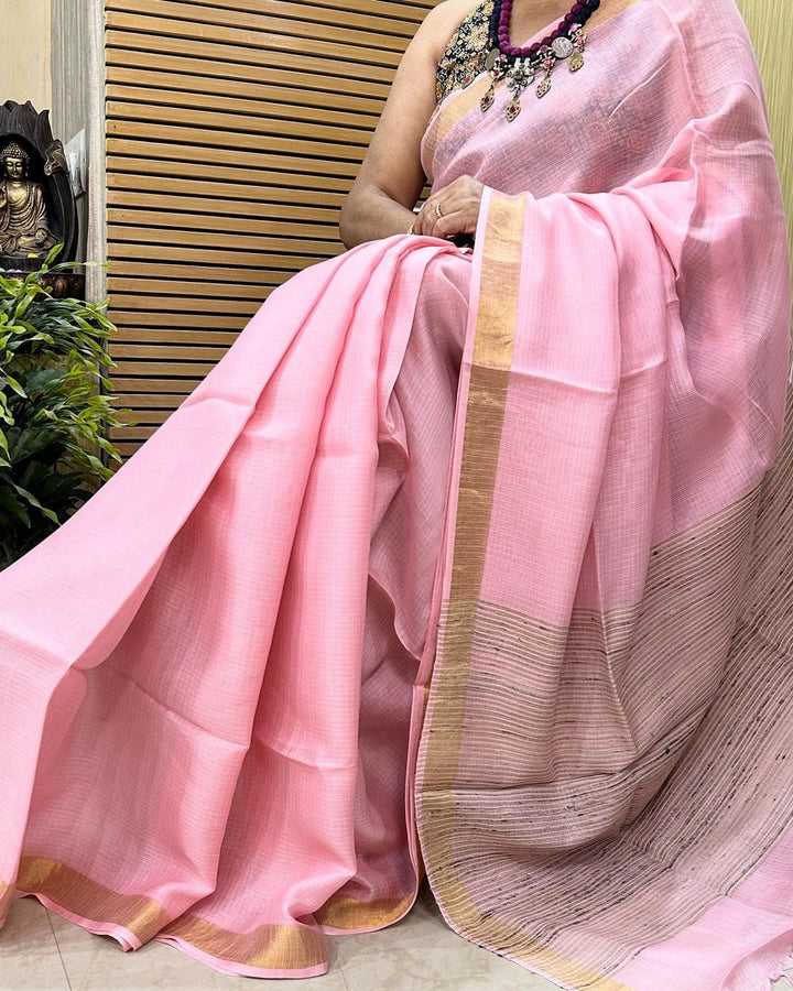 Beautiful Kota Silk Saree With Blouse