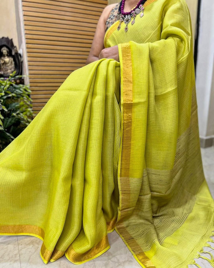 Beautiful Kota Silk Saree With Blouse
