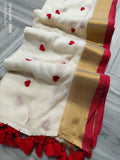 Beautiful Heart Embroidery With Tassels
