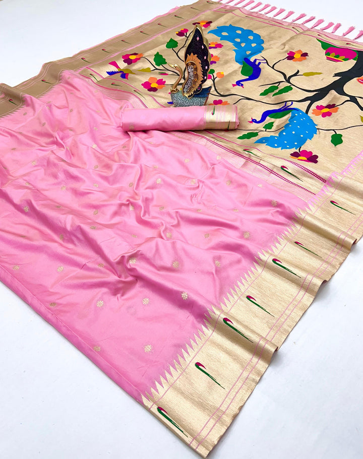 Paithani Silk Saree With Blouse