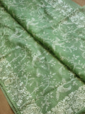 Beautiful Pure Organza Embroidery Silk Saree