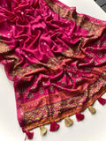 Beautiful Chanderi + Bandhej Design