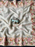 Beautiful Soft Pure Chiffon Embroidery Sareee With Blouse