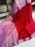 Warm Silk Banarase Saree With Blouse