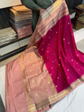 Warm Silk Banarase Saree With Blouse