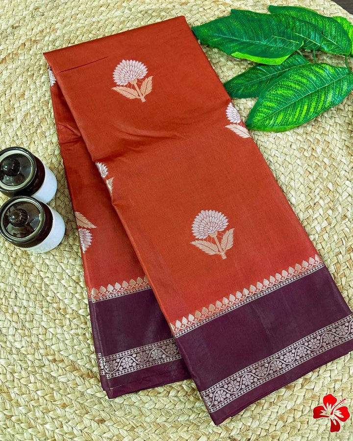 Beautiful Mango Silk Gadwal Saree