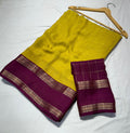 Beautiful Mysore Crepe Silk Checks Saree