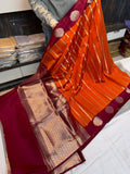 Beautiful Banarse Warm Silk Saree With Blouse
