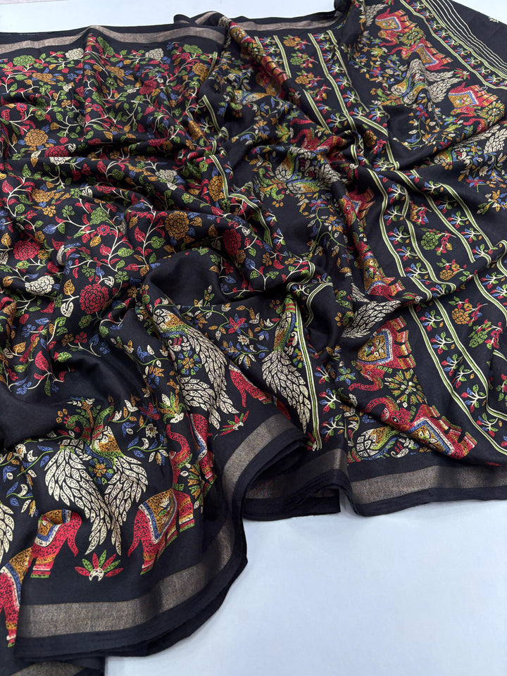 Beautiful Matka Silk Saree With Blouse