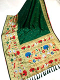 Beautiful Paithani Silk Saree With Blouse