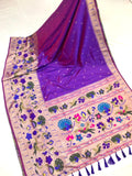 Beautiful Paithani Silk Saree With Blouse