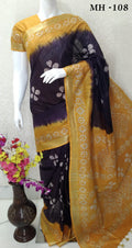 Beautiful tissue silk saree with lace embroidery border