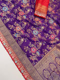 Beautiful Banarase Georgette With Lace Border