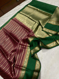 Warm Silk Banarase Saree With Blouse