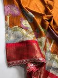 Beautiful Matka Silk Saree With Lace Border