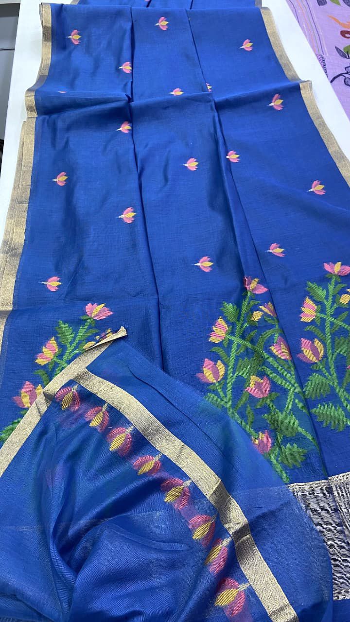 Jamdhani Linen Saree With Munga Design Trending Now