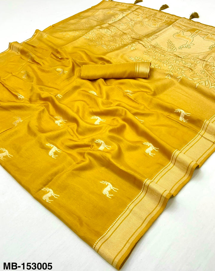 Beautiful Masaba Collection Mashru silk Saree With Blouse