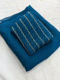 Beautiful Rangoli Crush Silk With Designer Blouse