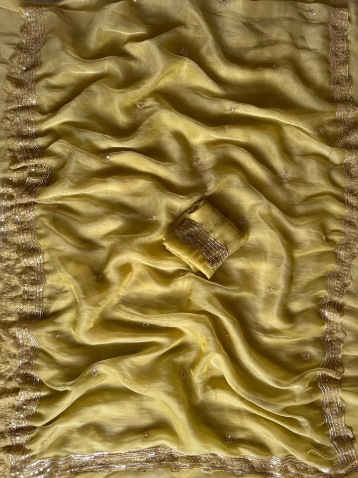 Beautiful Tissue With Embroidery All Over