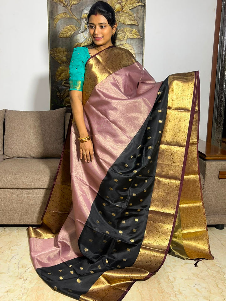 Beautiful Tissue Banarase Silk Saree With Blouse