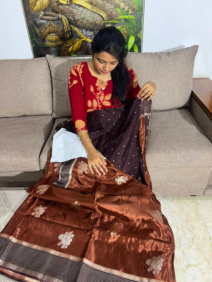 Beautiful Viscose Silk Saree With Blouse
