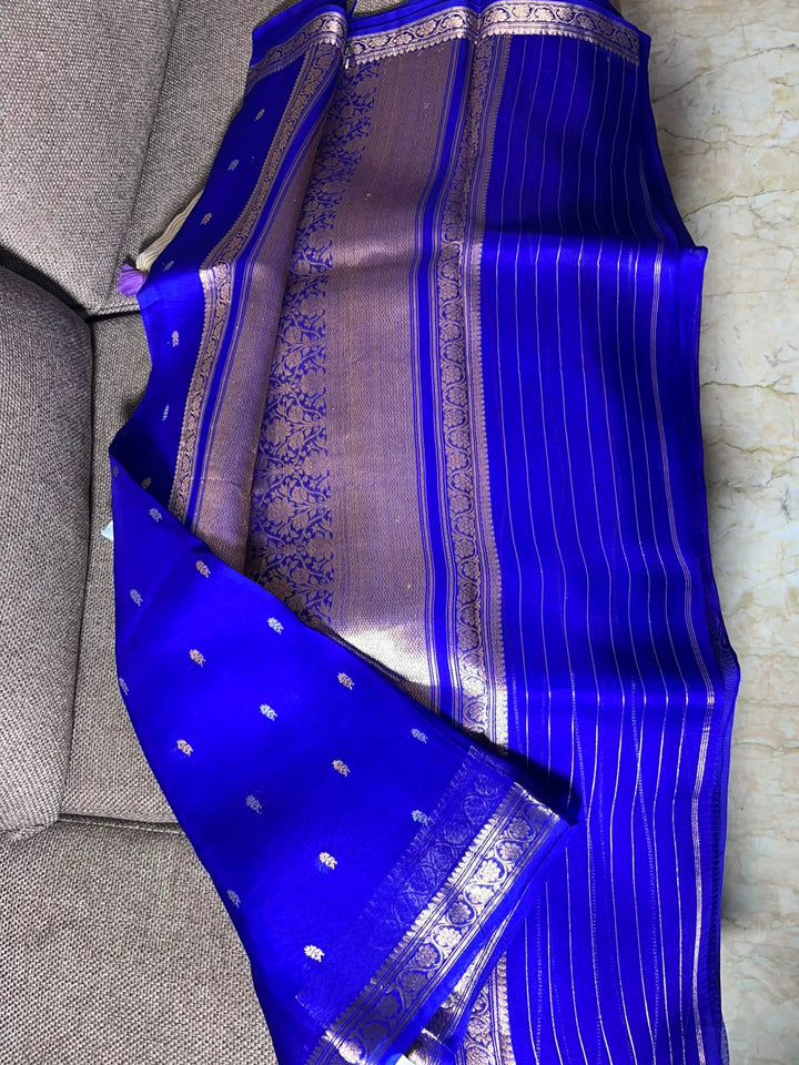 Beautiful Pure Silk Organza Kadwa Weaving