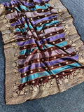 Pure Viscose Silk Saree With Blouse