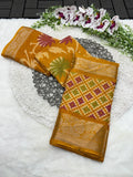 Beautiful Matka Floral saree with Blouse