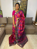 Beautiful Patola Silk Saree With Blouse Price