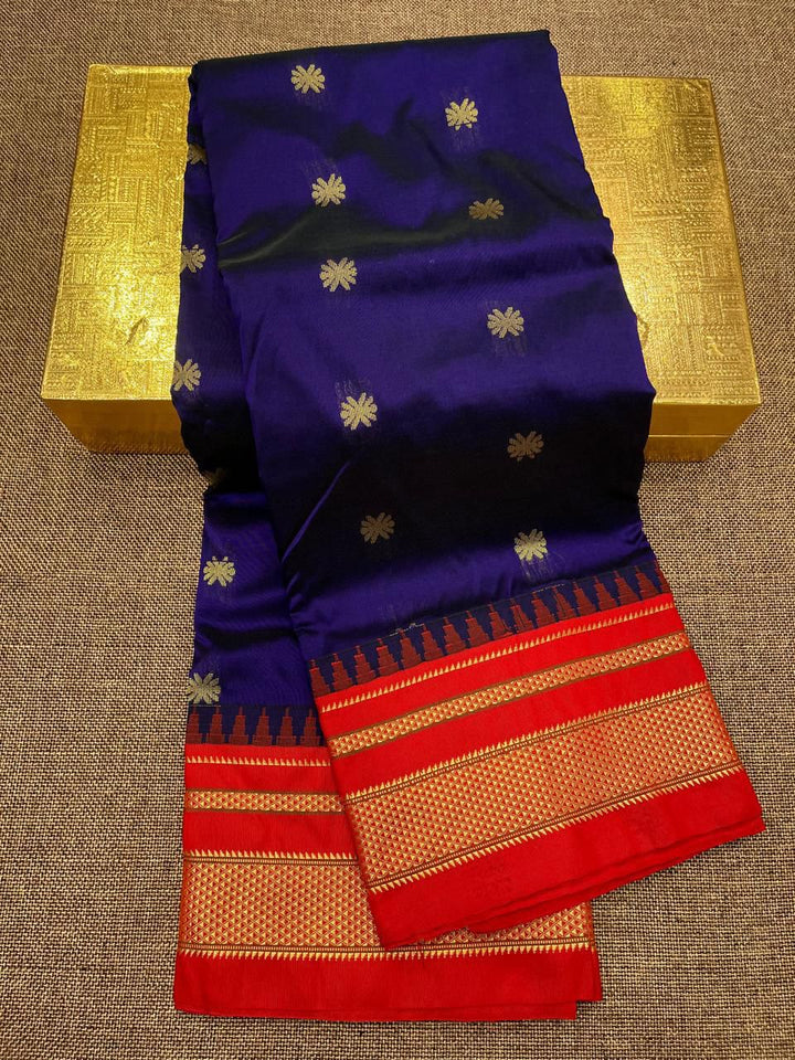 Beautiful Paithani Silk Saree With Buttas All Over
