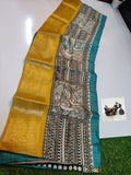 Beautiful Matka Kalamkari Saree With Blouse