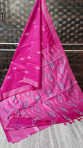 Beautiful Ikkat Cotton Saree With Blouse