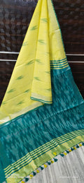 Beautiful Ikkat Cotton Saree With Blouse