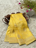 Beautiful Mashru Silk Saree With Zari Weaving All Over