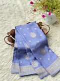 Beautiful Mashru Silk Saree With Zari Weaving All Over