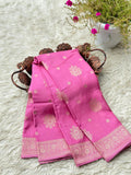 Beautiful Mashru Silk Saree With Zari Weaving All Over