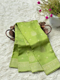 Beautiful Mashru Silk Saree With Zari Weaving All Over