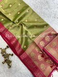 Pure Handloom Tissue Silk Saree With Blouse