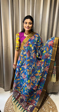 Beautiful Authentic Hand -Painted Kalamkari Duppata