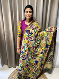 Beautiful Authentic Hand -Painted Kalamkari Duppata