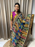 Beautiful Authentic Hand -Painted Kalamkari Duppata