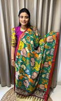 Beautiful Authentic Hand -Painted Kalamkari Duppata