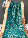 Beautiful Paithani Silk Saree With Peacock Weaving