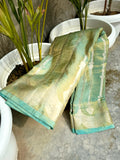 Beautiful Tissue Silk Saree With Jacquard Pattern