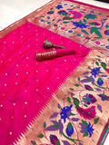 Beautiful Paithani Silk Saree With Blouse