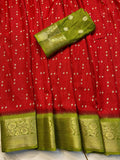 Beautiful Soft Mulberry Silk Saree With Blouse