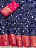 Beautiful Soft Mulberry Silk Saree With Blouse