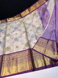 New Arrivals Handbrushed Banarase Silk Saree With Kanchi Border