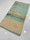 Beautiful Raw Mango Silk Saree With Blouse